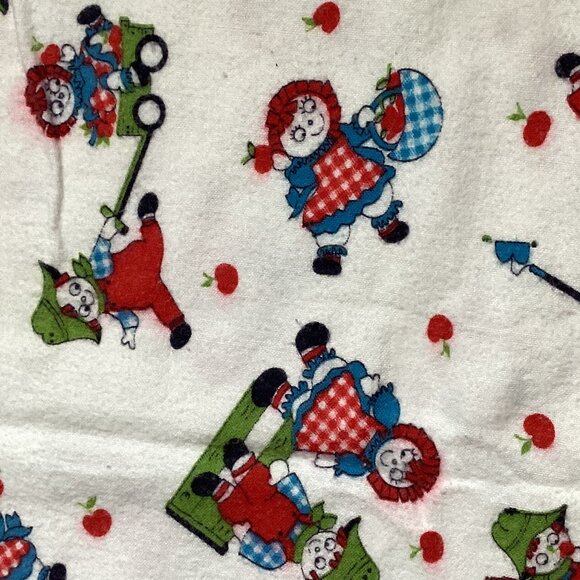 White Thin Flannel Fabric One piece of Children's Kids Material Sewing Quilting - Picture 5 of 7
